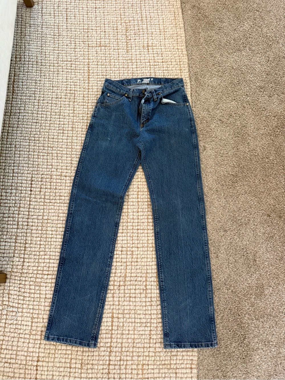 Wrangler Men's Relaxed Fit Dark Blue Denim Jeans